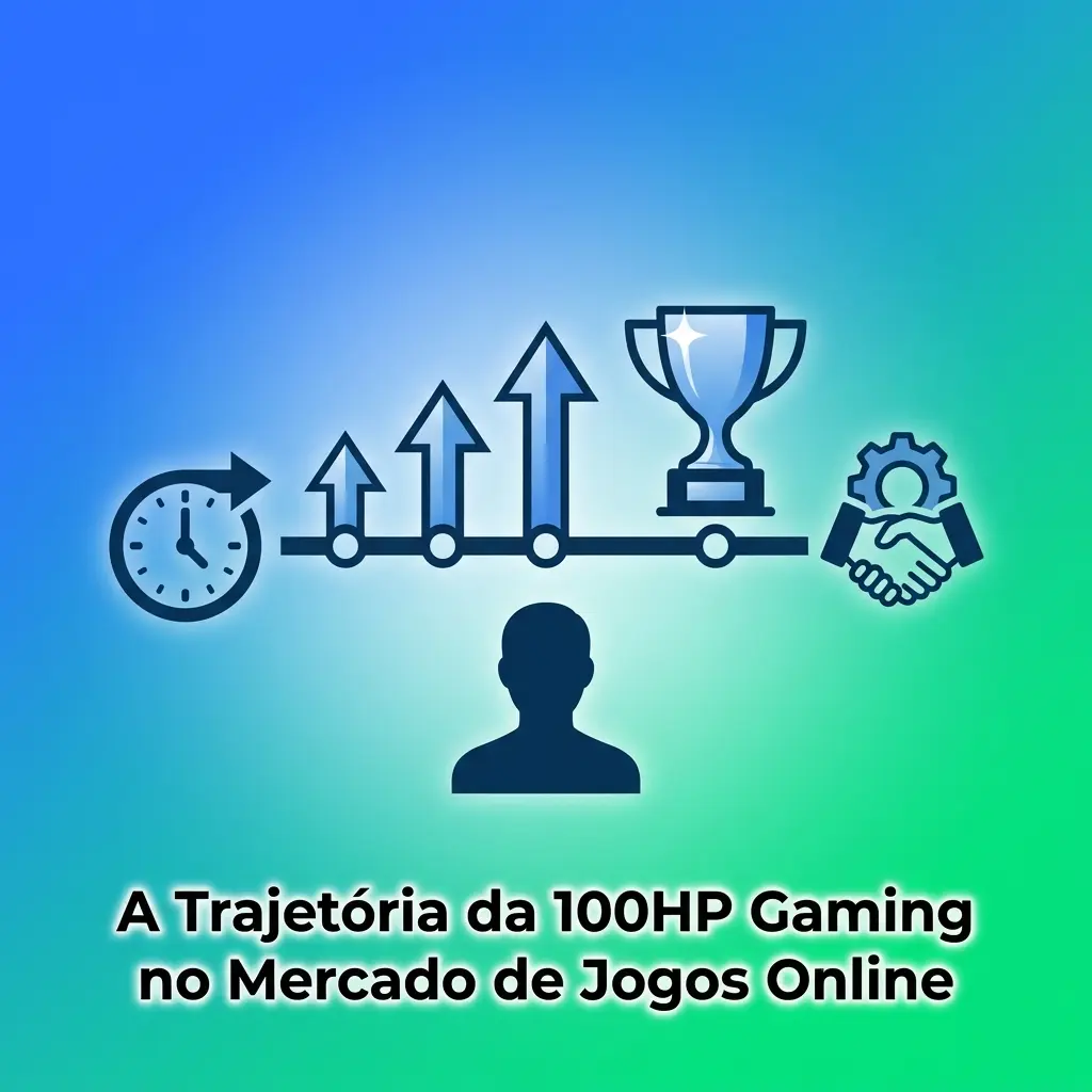 Trajetória da 100HP Gaming no mercado de jogos online, desenvolvedora de cassino fundada em 2020 no Brasil