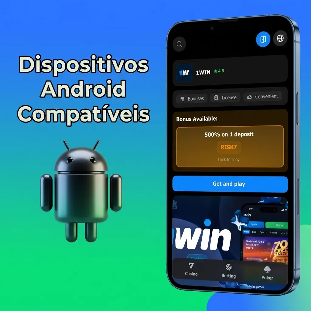 Lista de dispositivos Android compatíveis testados em faixas básica, intermediária e premium, incluindo Samsung, Motorola e Xiaomi