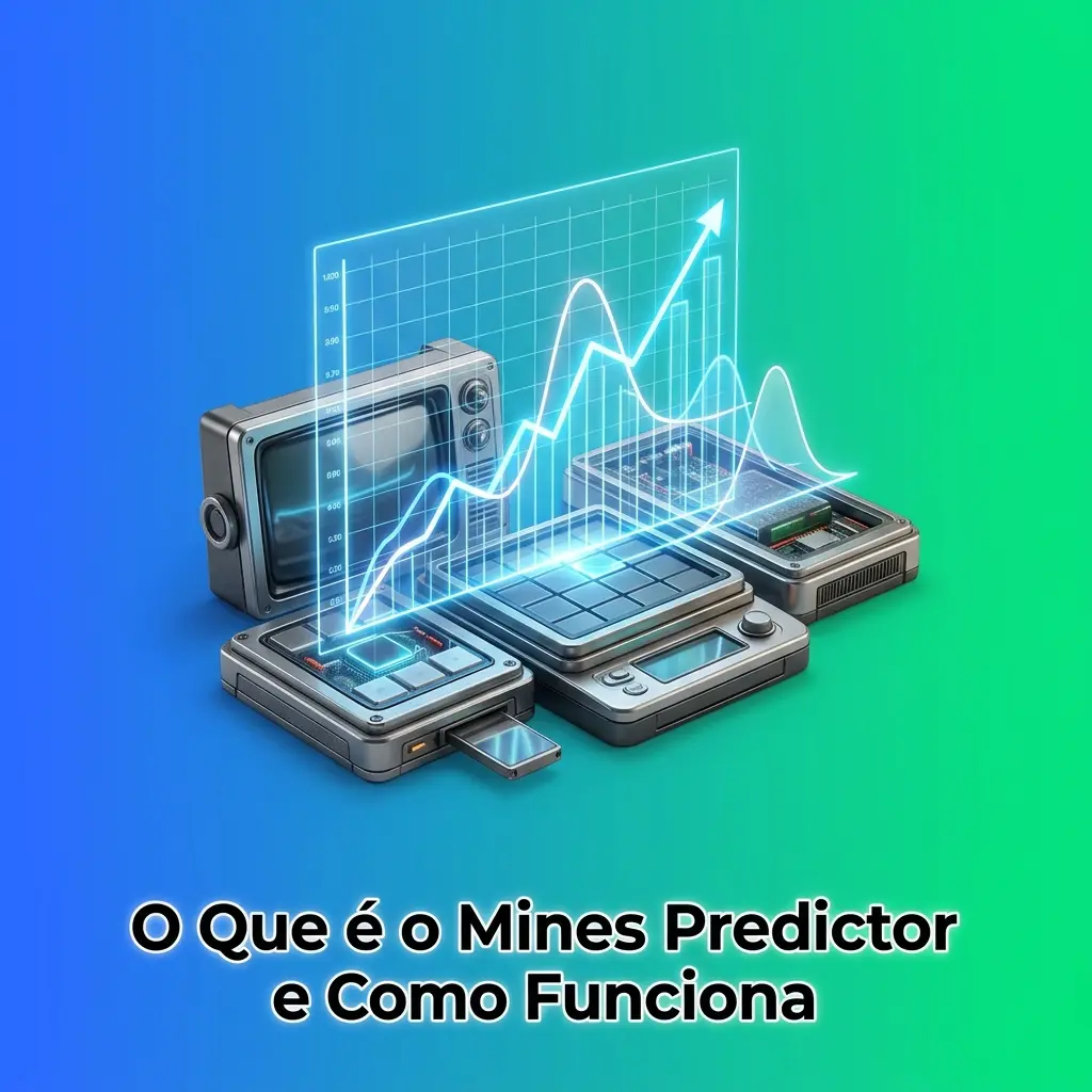 Software Mines Predictor analisando padrões de jogo com algoritmos para sugerir posições seguras no cassino online