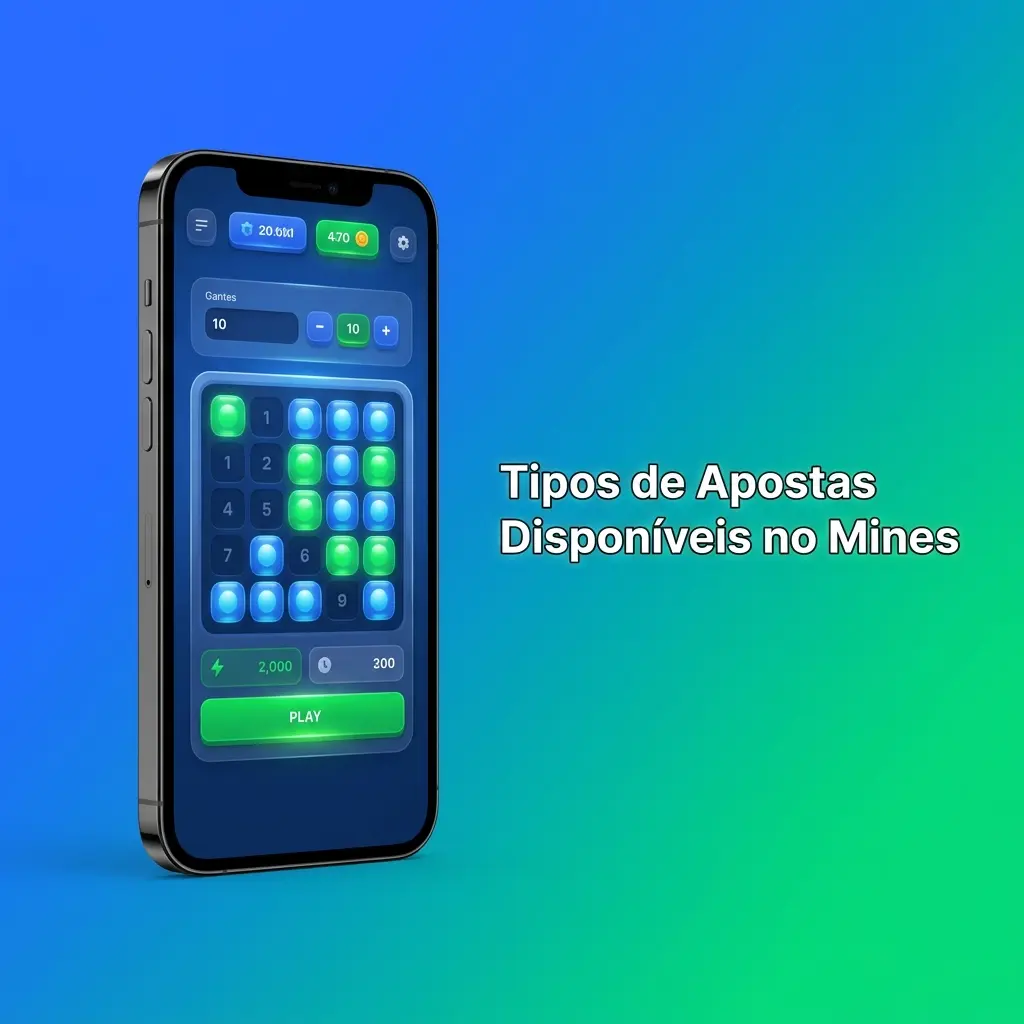 Tipos de apostas no Mines: manual, progressiva, auto-bet e auto-cashout para diferentes perfis de jogadores.